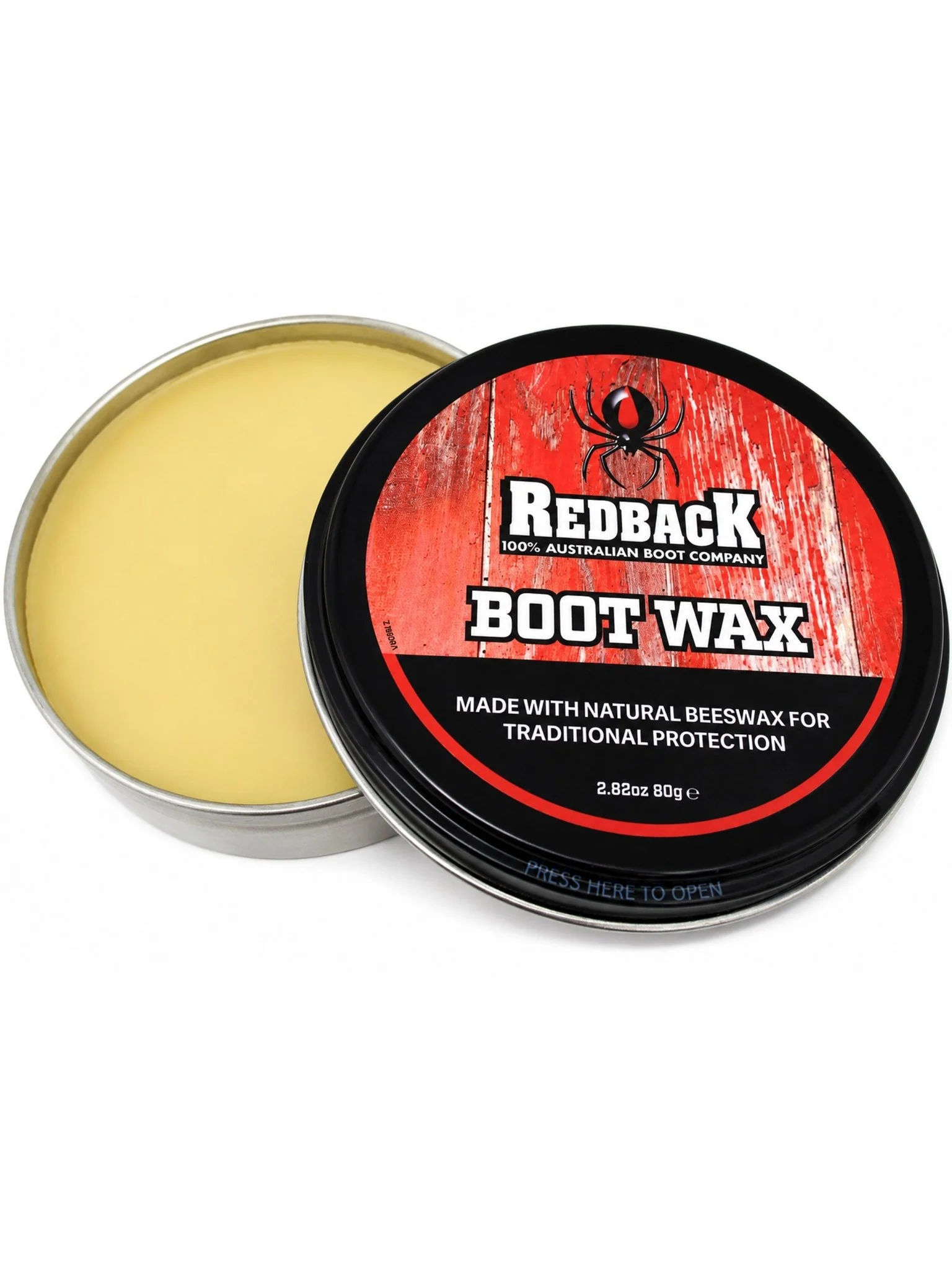 Redback - 80g Boot Wax - specially formulated bees wax and oils
