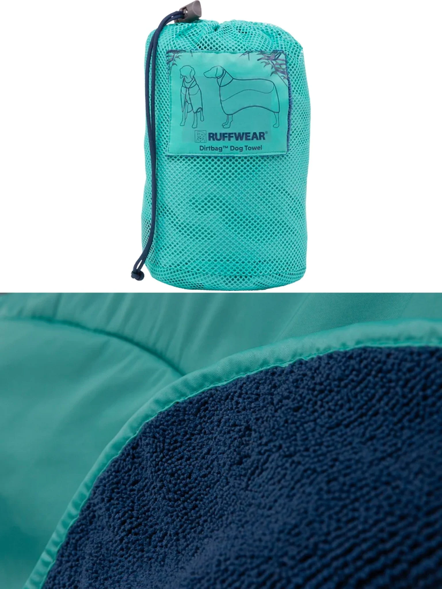 Ruffwear - Dirtbag™ Dog Drying Towel - Quick dry microfibre dog towel, absorbent, wearable towel - Image 5