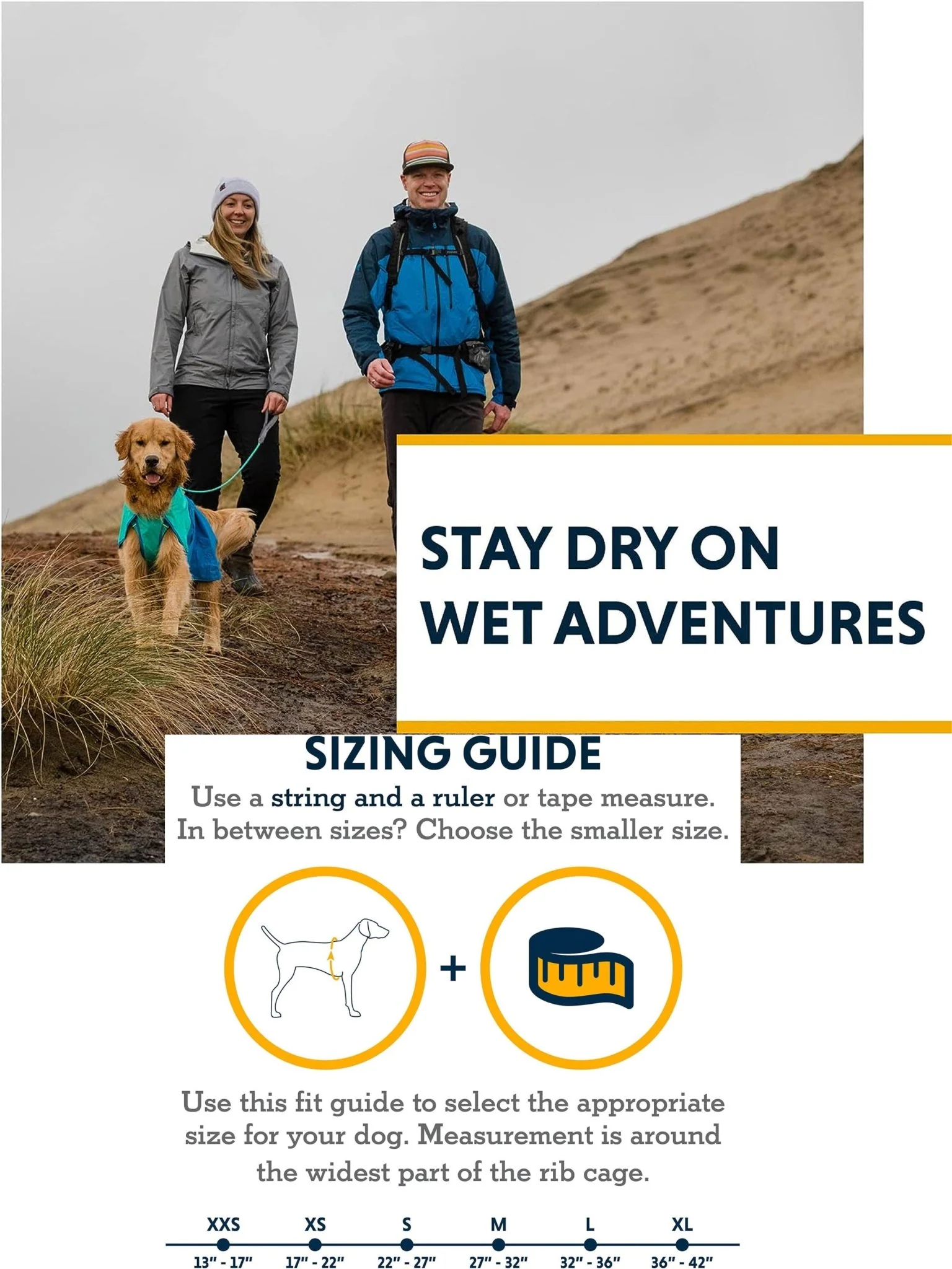 Ruffwear - Sun Shower™ Dog Raincoat - Waterproof Dog Coat, to help keep you dog dry in the wet. - Image 9