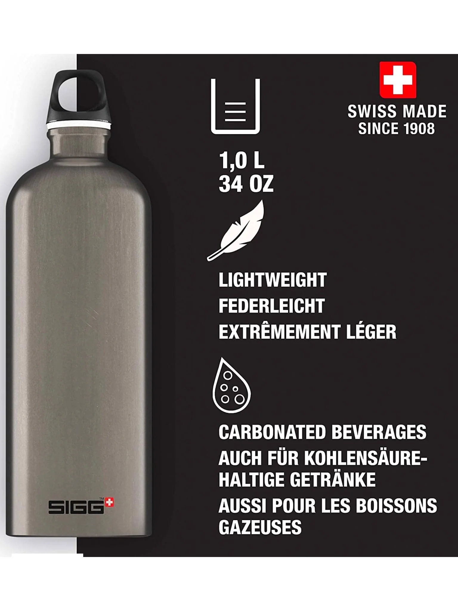 SIGG - Traveller Water bottle & Flask MyPlanet Lighter Plain Water Bottle - Image 3