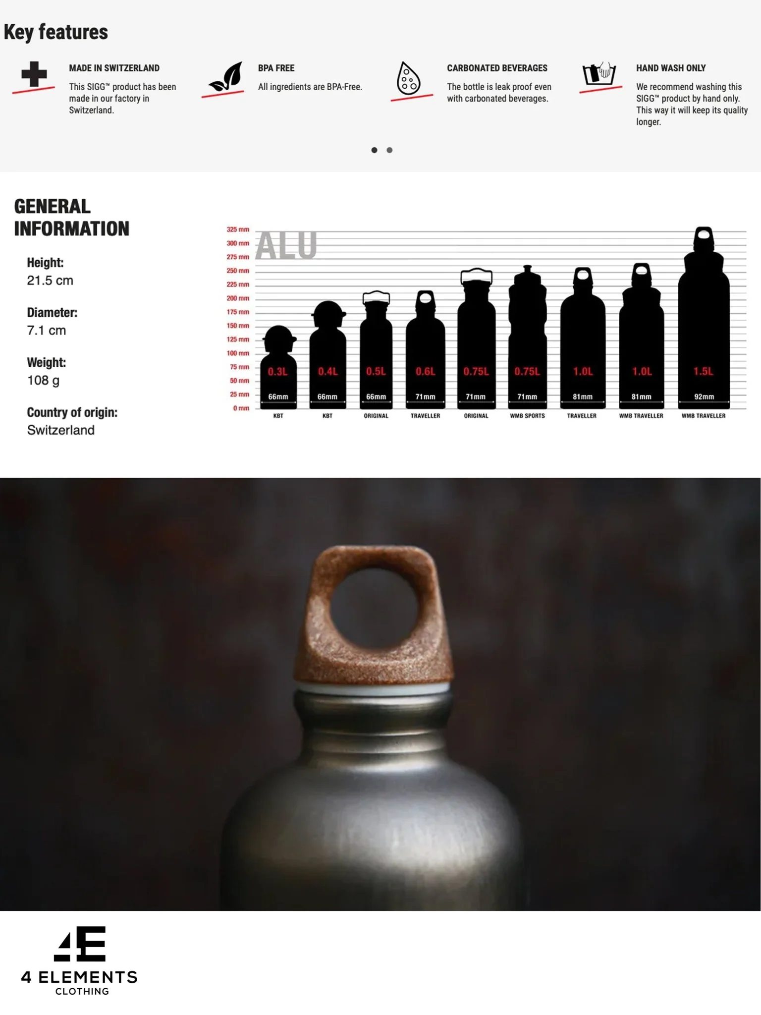 SIGG - Traveller Water bottle & Flask MyPlanet Lighter Plain Water Bottle - Image 4