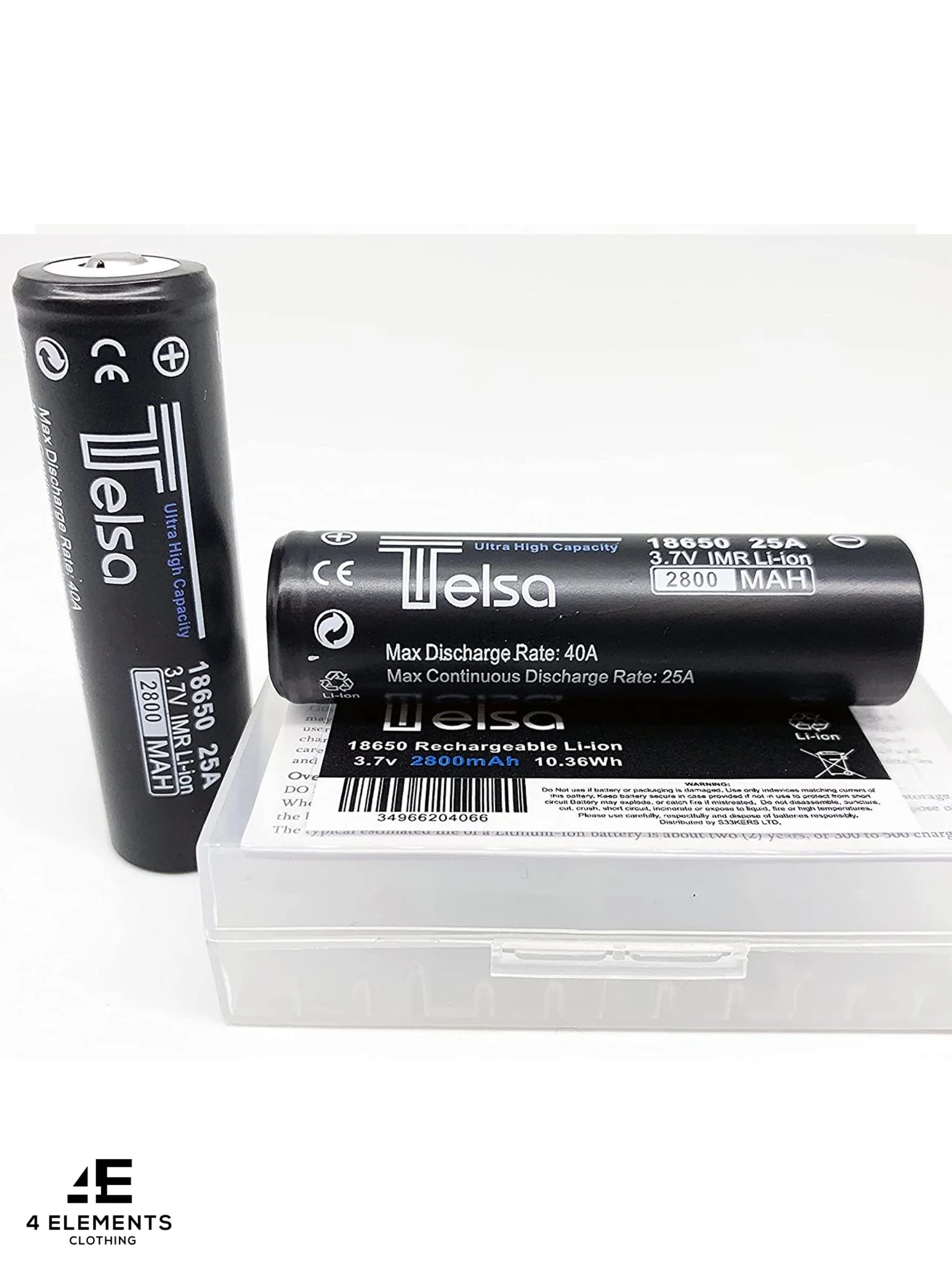 Telsa - Waterproof Zoom Aluminium LED Tactical Torch Flashlight - Free 2 x 18650 (Button Top) Batteries - Image 4