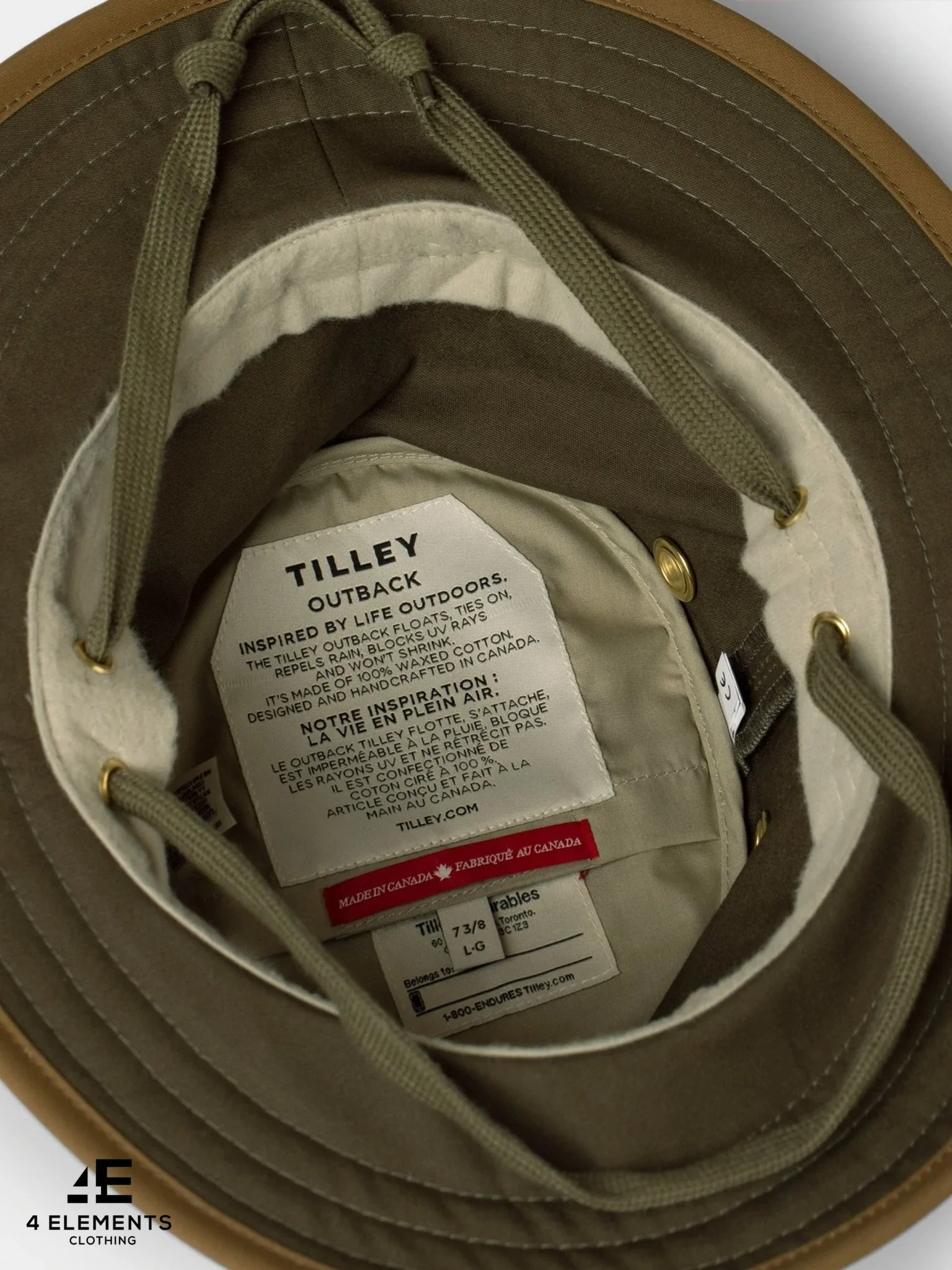 Tilley TWC7 Outback Waxed Cotton Hat – UPF 50+ Outdoor Hat | Sun Hat for Walking, Hiking, Travel & Country Wear - Image 3